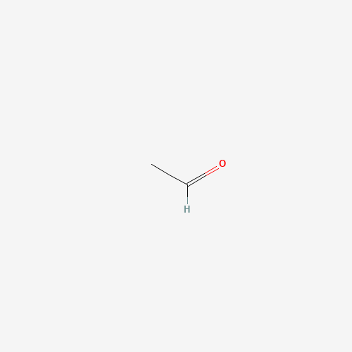 Estructura molecular 2D de Acetaldehído (C2H4O)