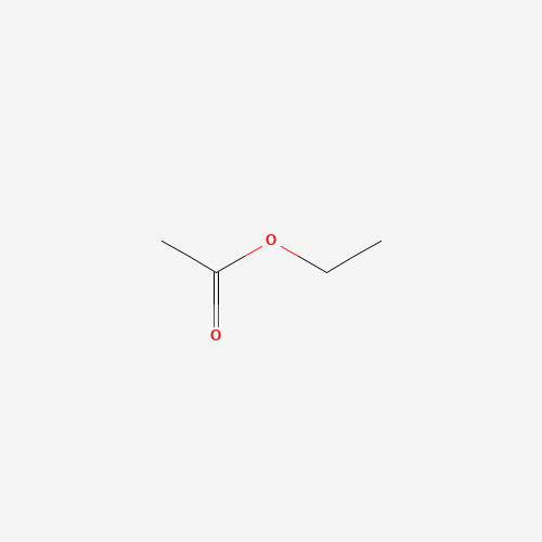 Estructura molecular 2D de Acetato de etilo (C4H8O2)