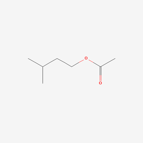 Estructura molecular 2D de Acetato de isoamilo (C7H14O2)