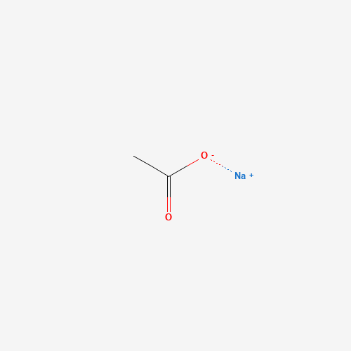 Estructura molecular 2D de Acetato de sodio (CH3COONa)