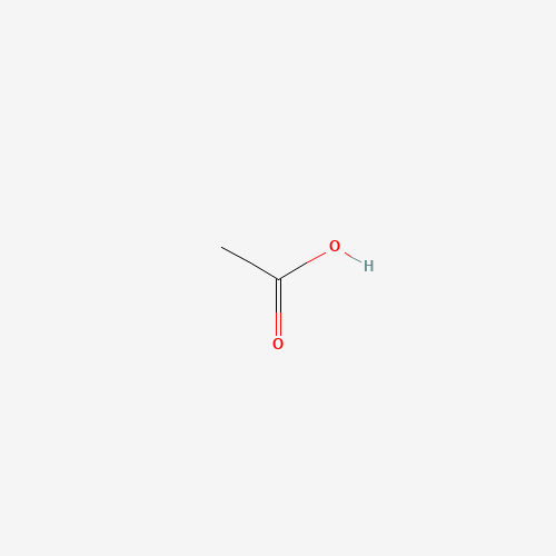 Estructura molecular 2D de Ácido acético (CH3COOH)