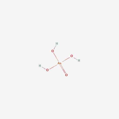 Estructura molecular 2D de Ácido arsénico (H3AsO4)