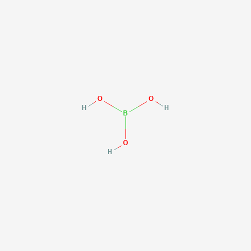 Estructura molecular 2D de Ácido bórico (H3BO3)