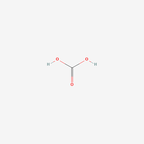 Estructura molecular 2D de Ácido carbónico (H2CO3)