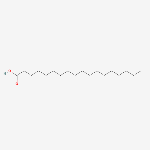 Estructura molecular 2D de Ácido esteárico (C18H36O2)