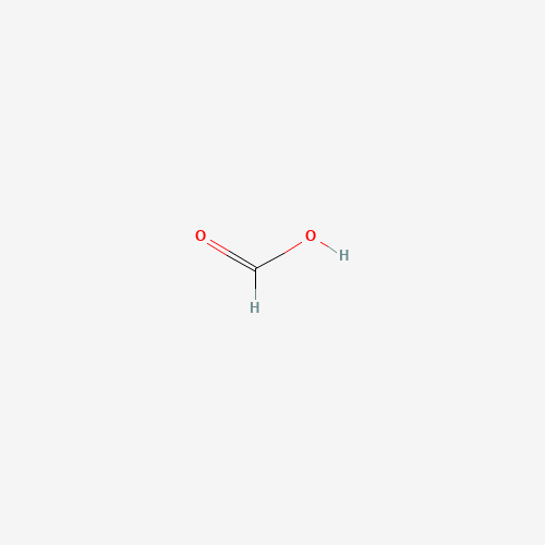 Estructura molecular 2D de Ácido fórmico (HCOOH)