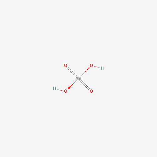 Estructura molecular 2D de Ácido mangánico (H2MnO4)