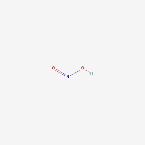 Estructura molecular 2D de Ácido nitroso (HNO2)