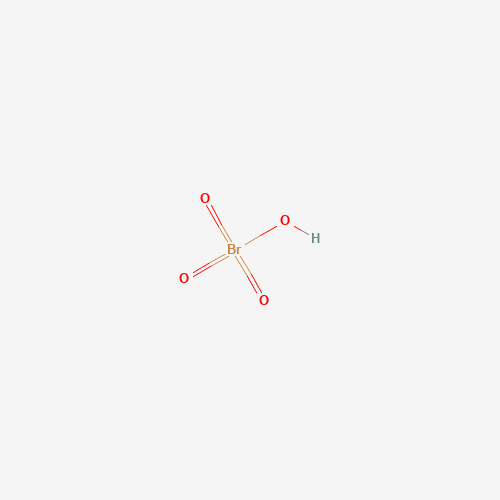Estructura molecular 2D de Ácido perbrómico (HBrO4)