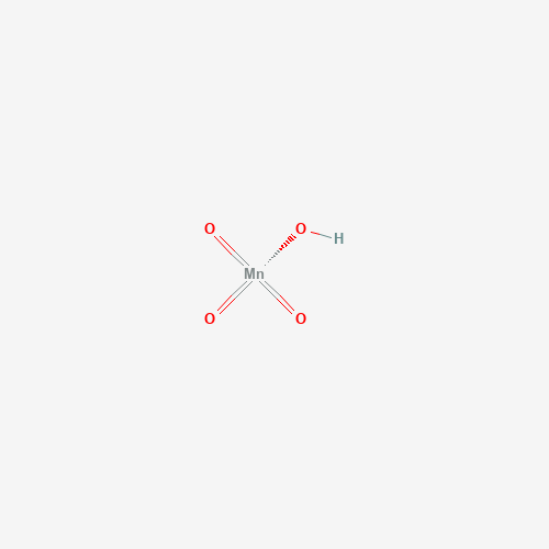 Estructura molecular 2D de Ácido permangánico (HMnO4)