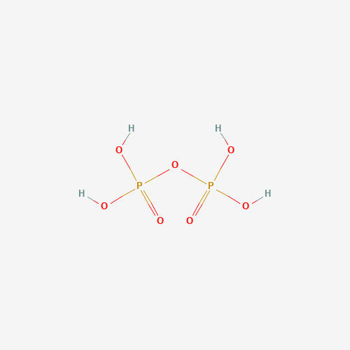 Estructura molecular 2D de Ácido pirofosfórico (H4P2O7)