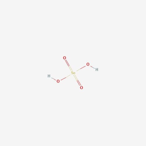 Estructura molecular 2D de Ácido selénico (H2SeO4)