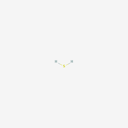 Estructura molecular 2D de Ácido sulfhídrico (H2S)