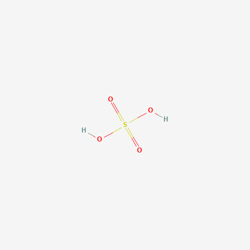 Estructura molecular 2D de Ácido sulfúrico (H2SO4)