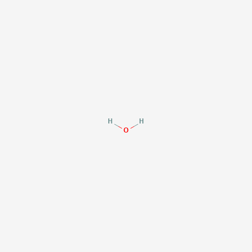 Estructura molecular 2D de Agua (H2O)