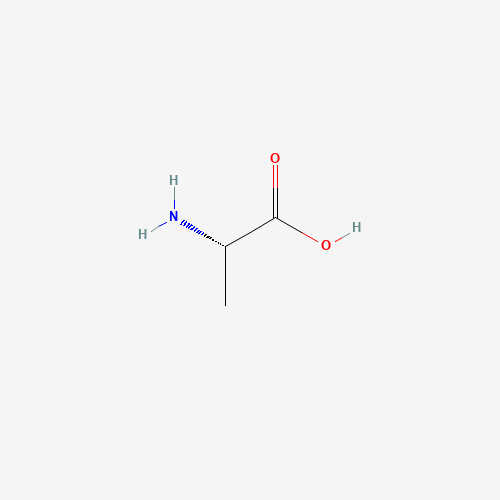 Estructura molecular 2D de Alanina (C3H7NO2)