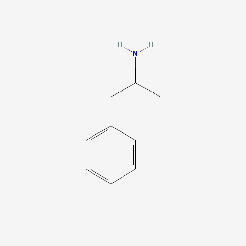Estructura molecular 2D de Anfetamina (C9H13N)