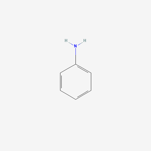 Estructura molecular 2D de Anilina (C6H5NH2)