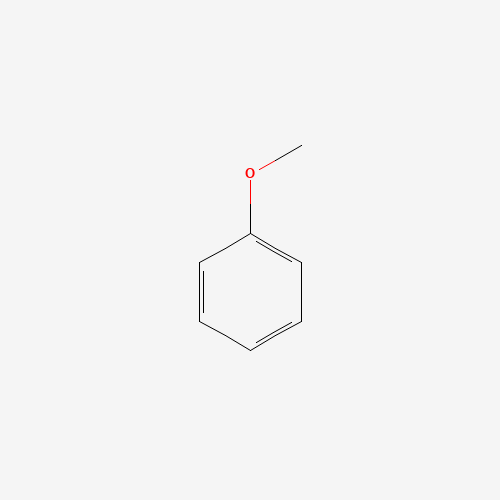 Estructura molecular 2D de Anisol (C7H8O)