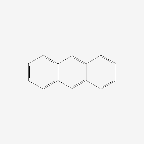 Estructura molecular 2D de Antraceno (C14H10)