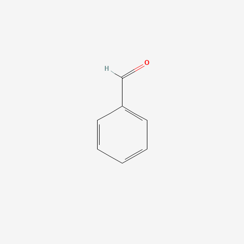 Estructura molecular 2D de Benzaldehído (C7H6O)