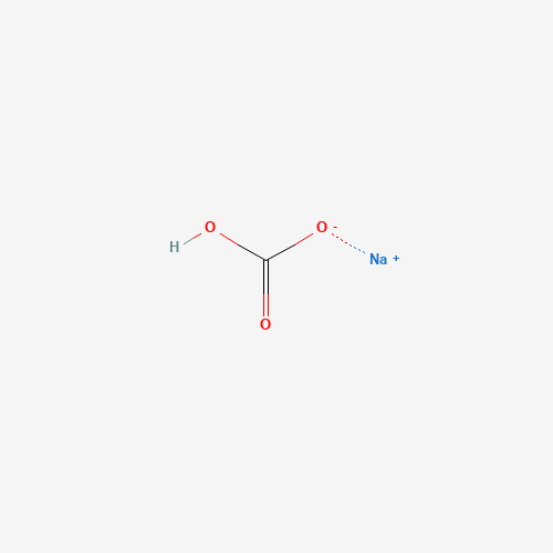 Estructura molecular 2D de Bicarbonato sódico (doméstico) (NaHCO3)