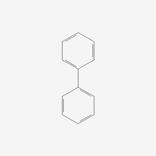 Estructura molecular 2D de Bifenilo (C12H10)