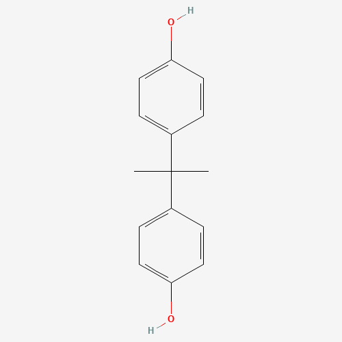Estructura molecular 2D de Bisfenol A (C15H16O2)