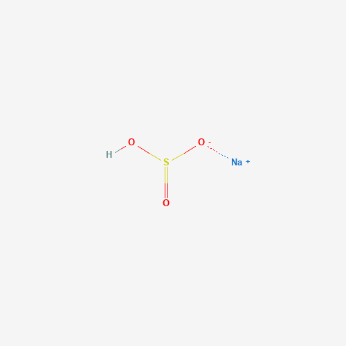 Estructura molecular 2D de Hidrogenosulfito de sodio (NaHSO3)