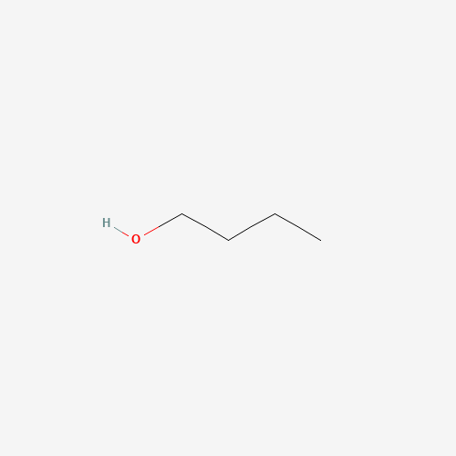 Estructura molecular 2D de 1-Butanol (C4H9OH)