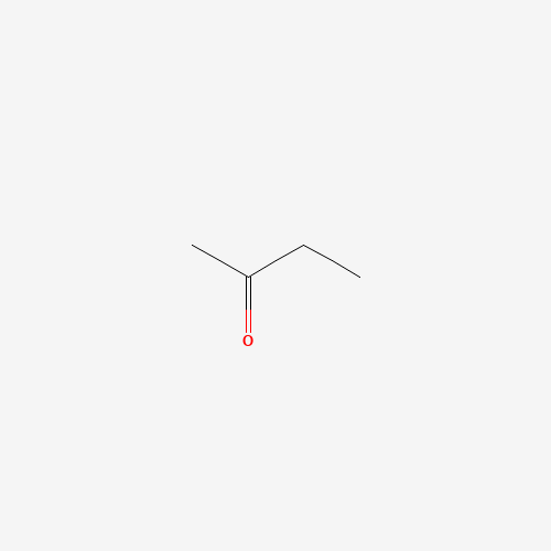 Estructura molecular 2D de Butanona (C4H8O)