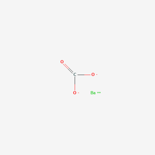 Estructura molecular 2D de Carbonato de bario (BaCO3)