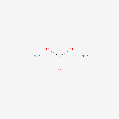 Estructura molecular 2D de Carbonato de sodio (Na2CO3)