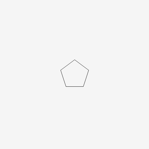 Estructura molecular 2D de Ciclopentano (C5H10)