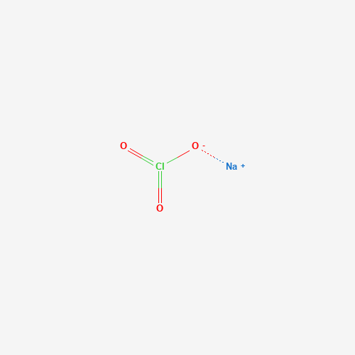 Estructura molecular 2D de Clorato de sodio (NaClO3)