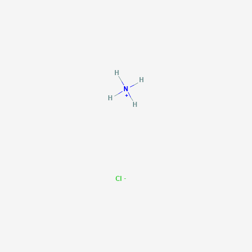 Estructura molecular 2D de Cloruro de amonio (NH4Cl)