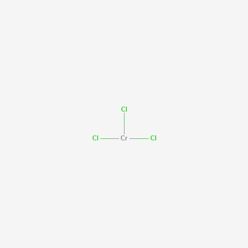 Estructura molecular 2D de Cloruro de cromo (III) (CrCl3)