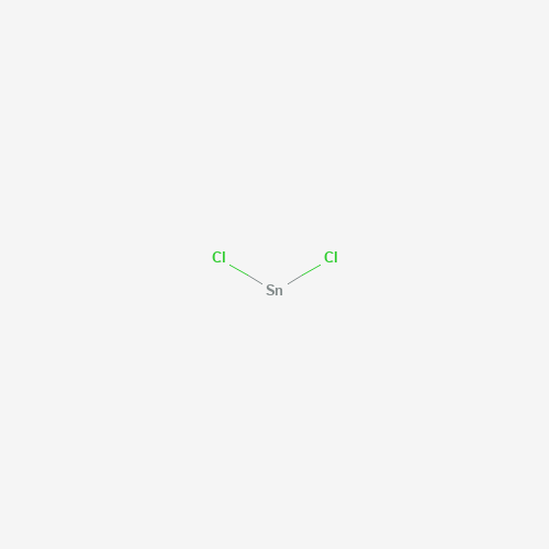 Estructura molecular 2D de Cloruro de estaño (II) (SnCl2)