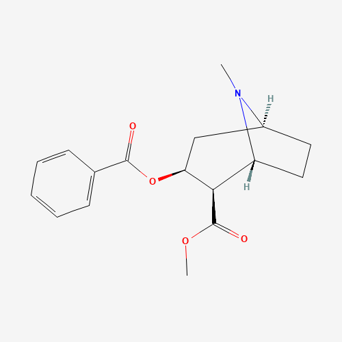 Estructura molecular 2D de Cocaína (C17H21NO4)