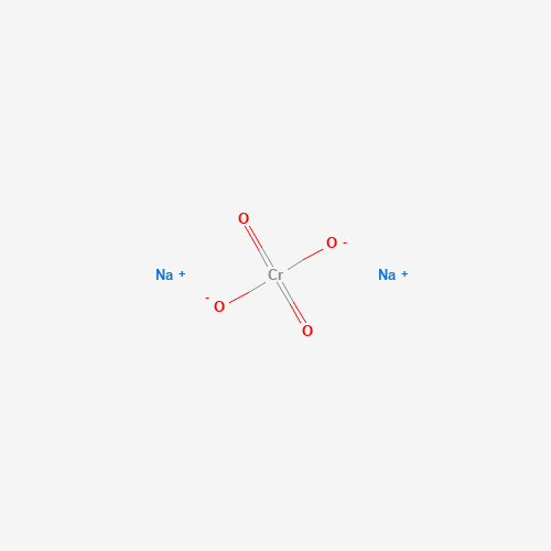 Estructura molecular 2D de Cromato de sodio (Na2CrO4)