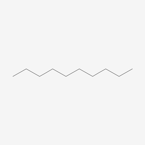 Estructura molecular 2D de Decano (C10H22)