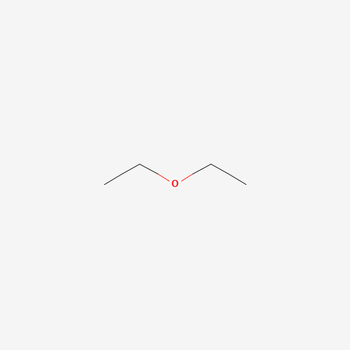 Estructura molecular 2D de Dietil éter (C4H10O)