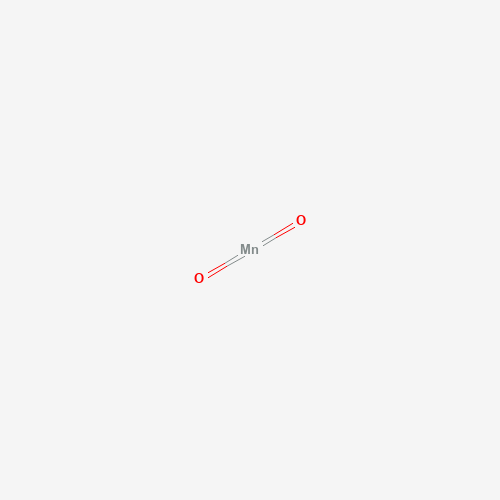 Estructura molecular 2D de Dióxido de manganeso (MnO2)