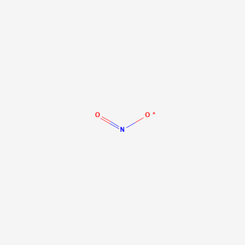 Estructura molecular 2D de Dióxido de nitrógeno (NO2)