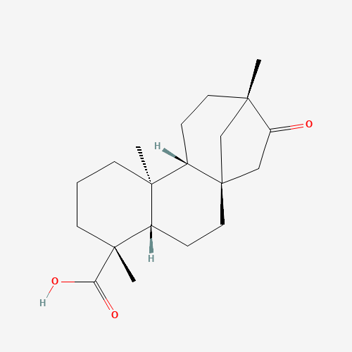 Estructura molecular 2D de Esteviol (C20H30O3)