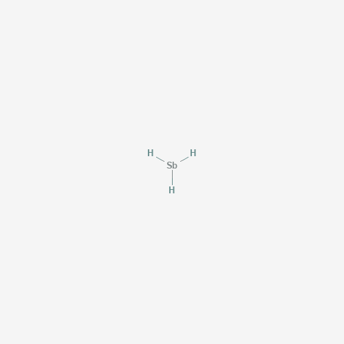 Estructura molecular 2D de Estibina (SbH3)