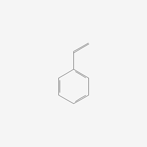 Estructura molecular 2D de Estireno (C8H8)