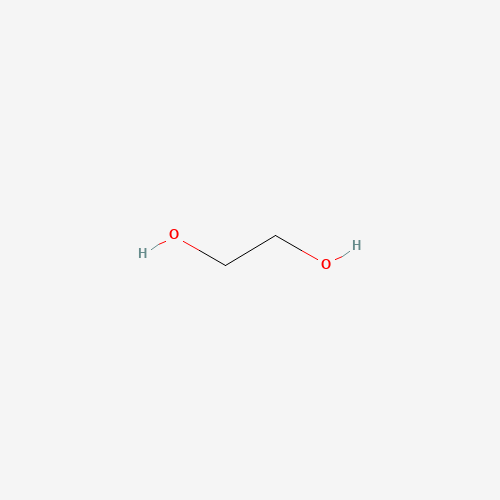 Estructura molecular 2D de Etilenglicol (C2H6O2)