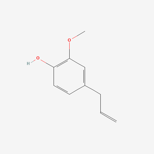 Estructura molecular 2D de Eugenol (C10H12O2)