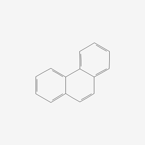 Estructura molecular 2D de Fenantreno (C14H10)